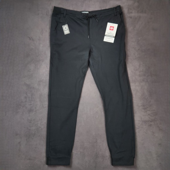 686 Mens Everywhere Performance Double Knit Pants Slim Fit Black XXL‎ - Picture 1 of 15